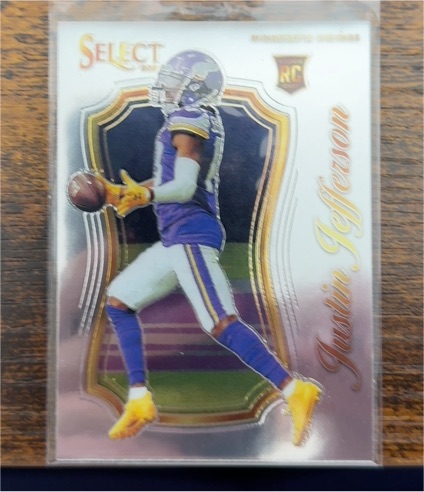 2020 Panini Select Certified #SCR-9 Justin Jefferson — front