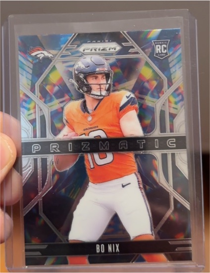 2024 Panini Prizm Prizmatic #11 Bo Nix — front