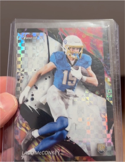 2024 Topps Finest #186 Ladd McConkey — front