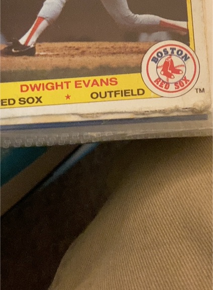 1986 Topps #451 Dwight Evans — front