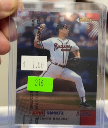 1999 Topps Finest #211 John Smoltz — front