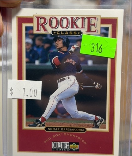 1997 Upper Deck Collector's Choice #25 Nomar Garciaparra Rookie Class Boston Red Sox — front