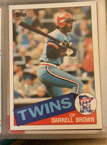 1985 Topps #767 Darrell Brown — front