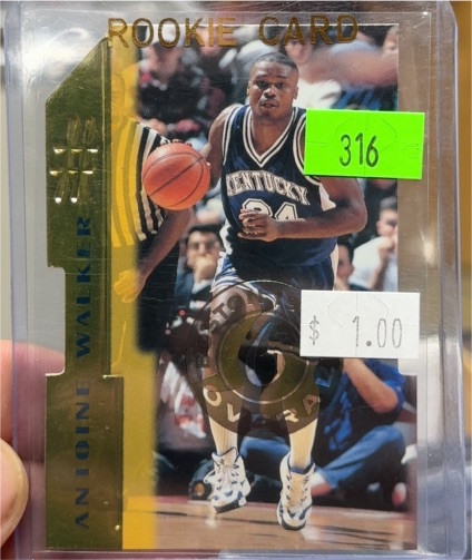 1996 SkyBox #1 Antoine Walker Rookie Card — front