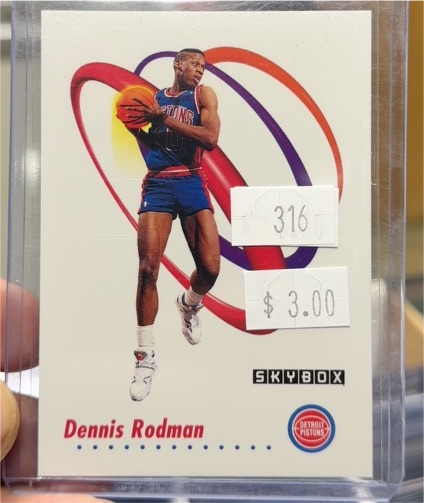 1991-92 Skybox #86 Dennis Rodman — front