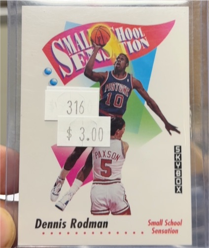 1991-92 SkyBox #608 Dennis Rodman — front