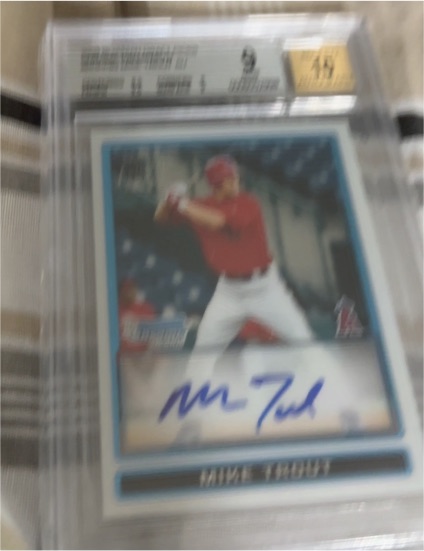 2009 Bowman Chrome Draft Picks and Prospects #BDPP89 Mike Trout Rookie Auto — front