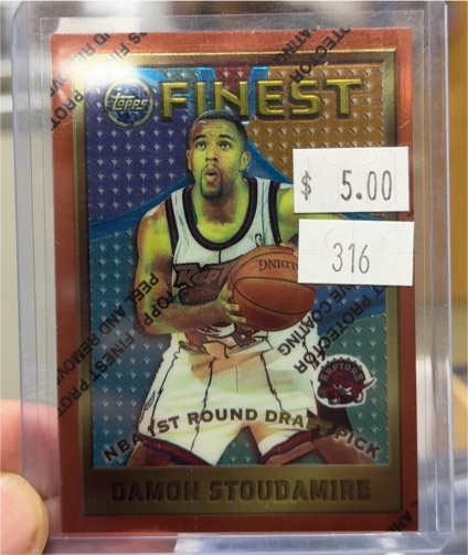 1995-96 Topps Finest #117 Damon Stoudamire — front