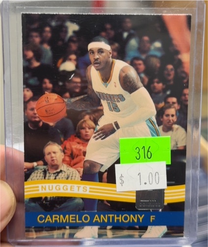 2003 Fleer #316 Carmelo Anthony — front