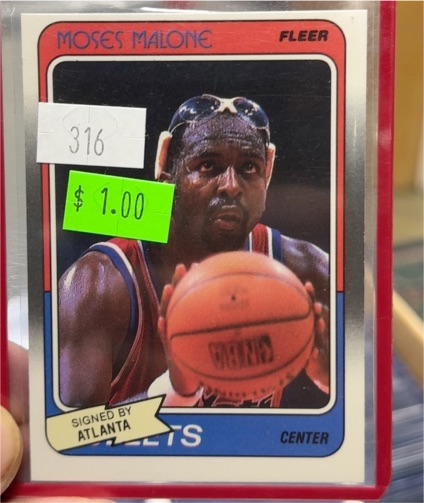 1988-89 Fleer #118 Moses Malone — front