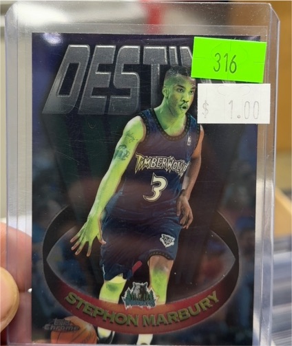 1997-98 Topps Chrome #D10 Stephon Marbury Destiny — front