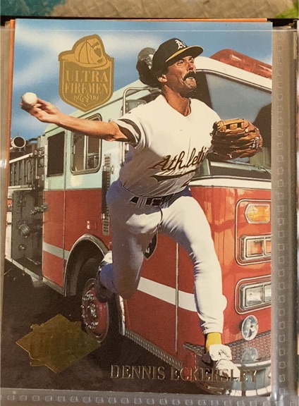 1994 Fleer Ultra Firemen #5 Dennis Eckersley — front