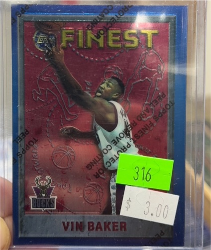 1995-96 Topps Finest #20 Vin Baker — front