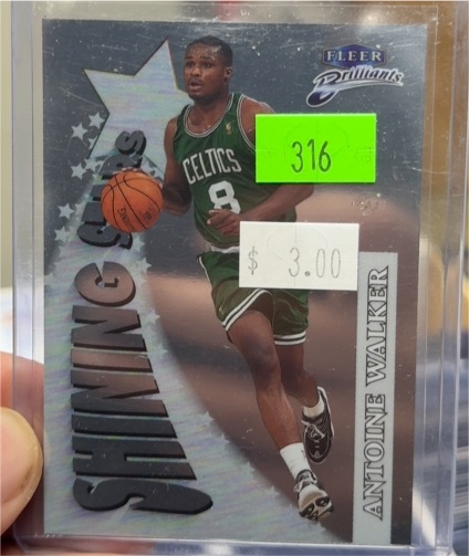 1997 Fleer Brilliants #316 Antoine Walker — front