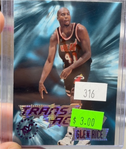 1995-96 Topps Stadium Club Trans Action #357 Glen Rice — front