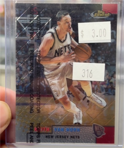 1996-97 Topps Finest #316 Keith Van Horn — front