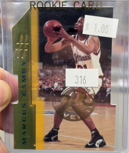 1996 Fleer #316 Marcus Camby Rookie Card — front