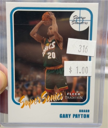 2000-01 Fleer Tradition #12SS Gary Payton Sharp Shooters — front
