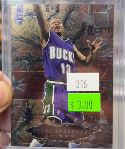 1999 Fleer Metal #316 Glenn Robinson — front