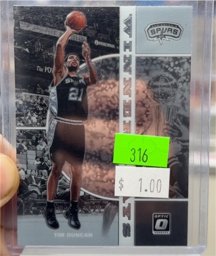 2019-20 Donruss Optic #316 Tim Duncan — front