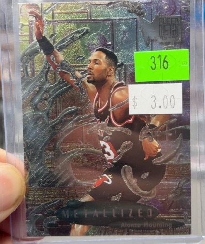 1997-98 Fleer Metal #M-1 Alonzo Mourning — front
