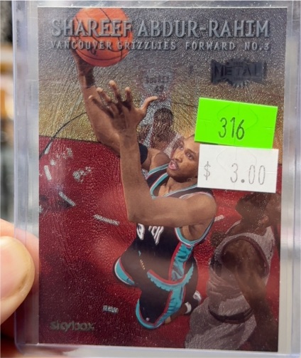 1997 Skybox Metal #3 Shareef Abdur-Rahim — front