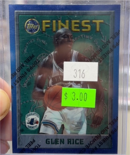 1995-96 Topps Finest #189 Glen Rice — front