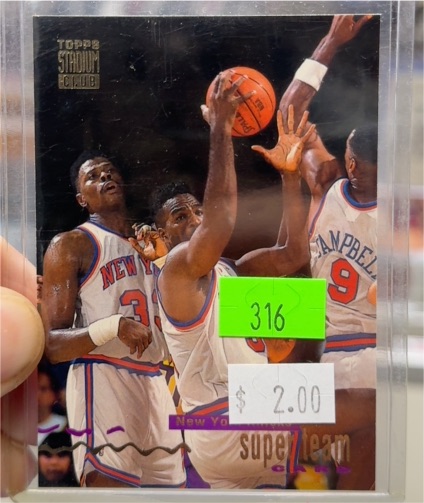 1993-94 Topps Stadium Club Super Teams Division Winners #18 Patrick Ewing — front