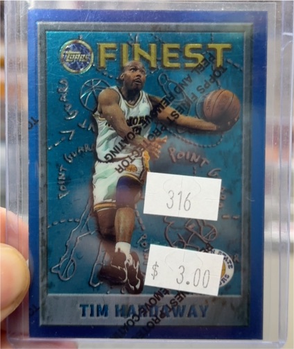 1995-96 Topps Finest #80 Tim Hardaway — front