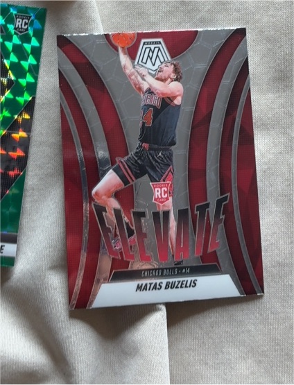 2024-25 Panini Mosaic Elevate #14 Matas Buzelis — front