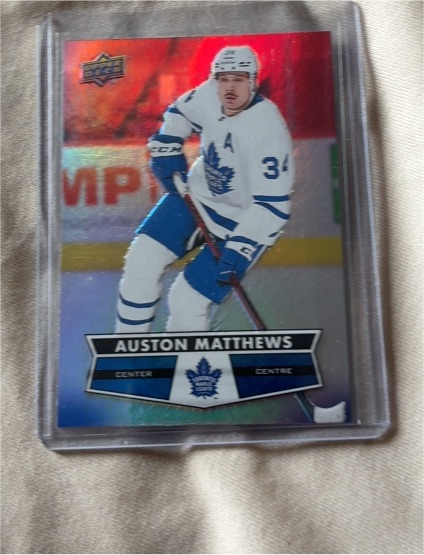 2021-22 Upper Deck Tim Hortons #34 Auston Matthews — front
