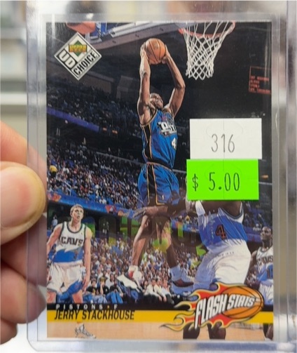 1998 UD Choice #316 Jerry Stackhouse — front