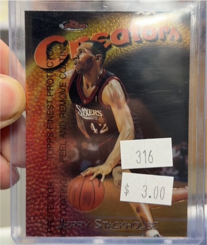 1997-98 Topps Finest #253 Jerry Stackhouse — front