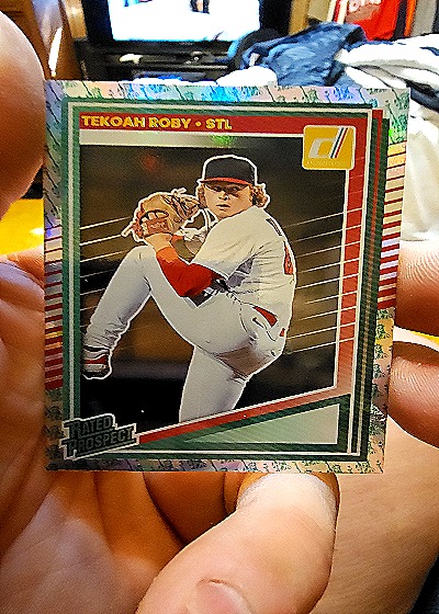 2025 Panini Donruss #196 Tekoah Roby Rated Prospect — front