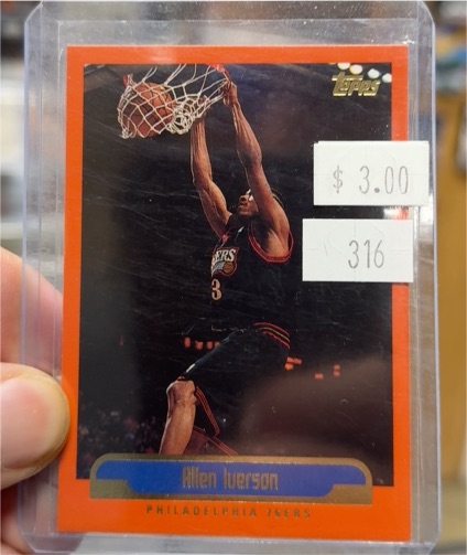 1999-00 Topps #66 Allen Iverson — front