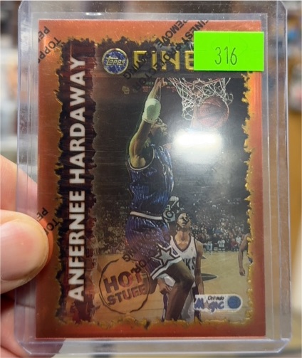 1995-96 Topps Finest Hot Stuff #HS4 Anfernee Hardaway — front