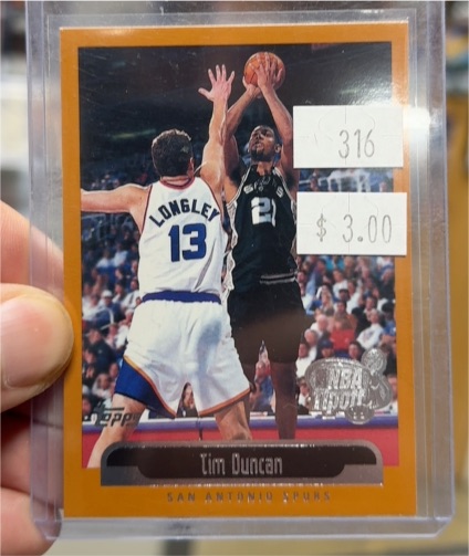 1999-00 Topps NBA Tipoff #121 Tim Duncan — front