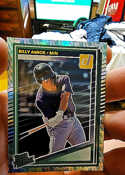 2025 Panini Donruss #156 Billy Amick Rated Prospect — front
