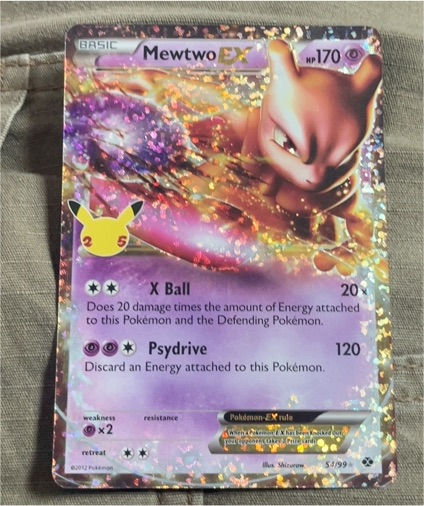 2012 Pokémon 54/99 Mewtwo EX — front