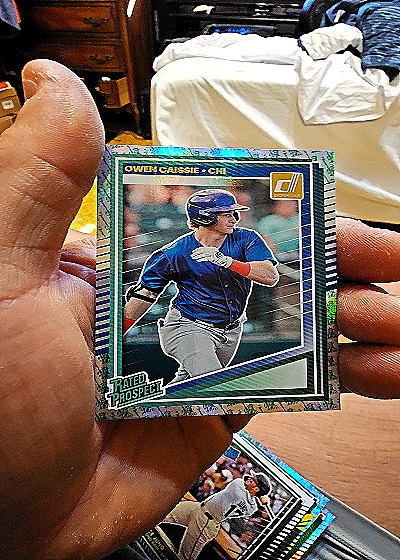 2025 Donruss Optic #186 Owen Caissie — front