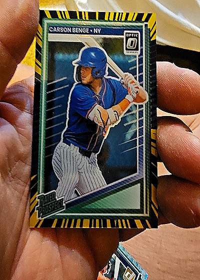 2025 Donruss Optic Rated Prospects #158 Carson Benge — front