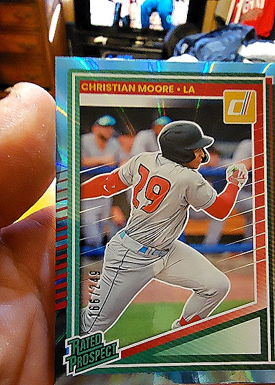 2025 Donruss Rated Prospect #145 Christian Moore — front