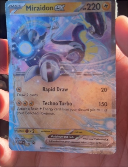 2023 Pokemon Scarlet & Violet Black Star Promo #143 Miraidon ex — front