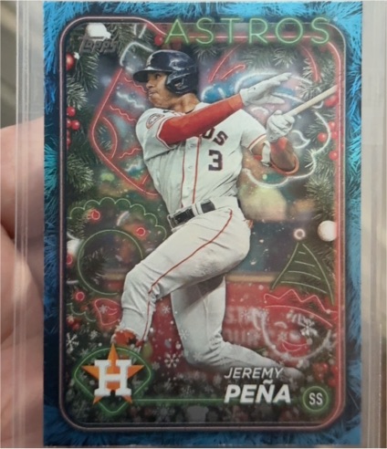 2024 Topps Holiday #H192 Jeremy Peña — front