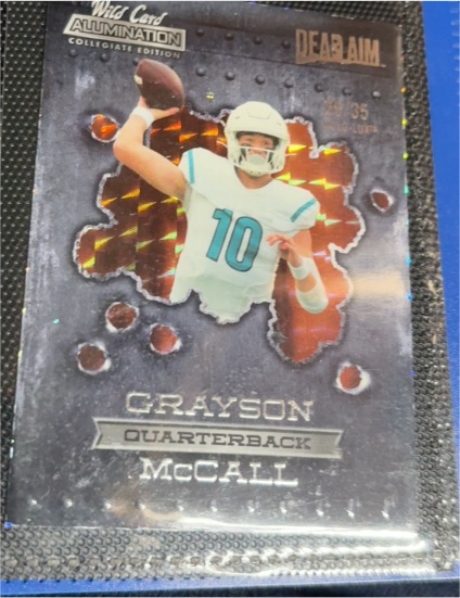 2021 Wild Card Alumination Collegiate Dead Aim #ANDA-12 Grayson McCall — front