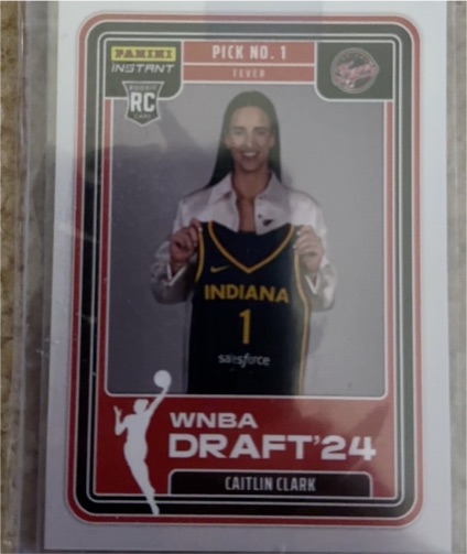 2024 Panini Instant WNBA Draft Night #DN-1 Caitlin Clark — front