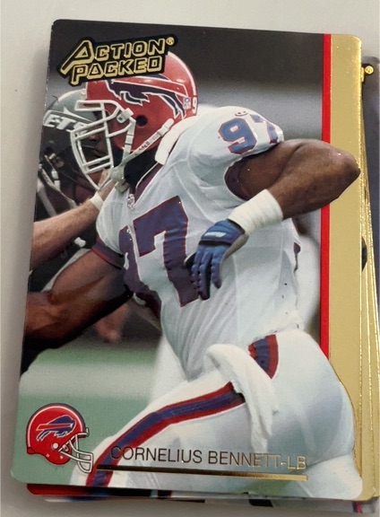 1992 Action Packed #12 Cornelius Bennett — front