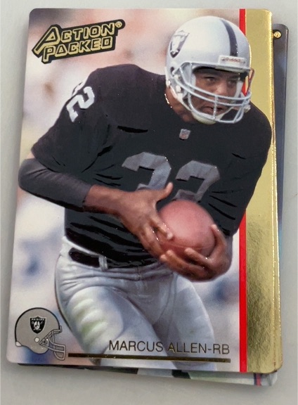 1991 Action Packed #121 Marcus Allen — front