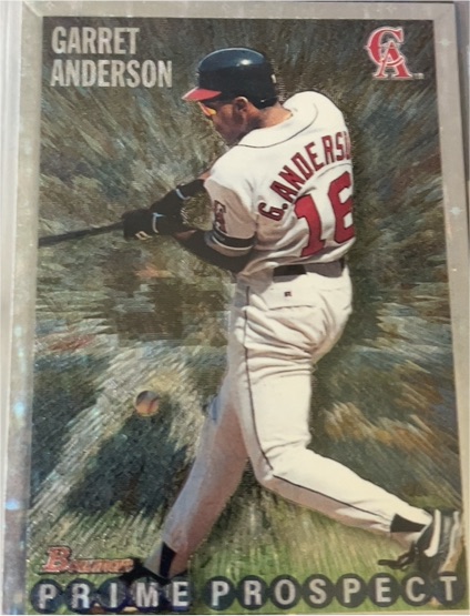 1995 Bowman #250 Garret Anderson — front