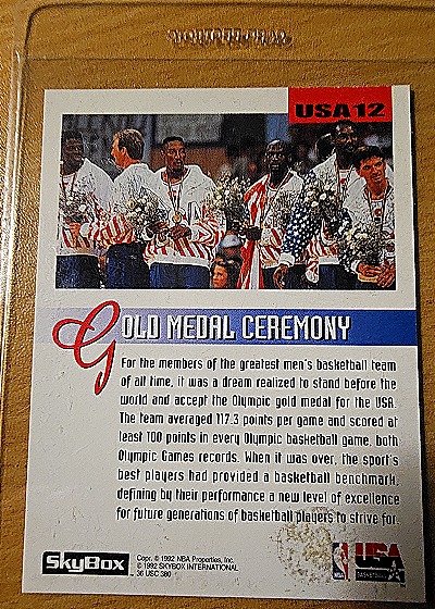 1992-93 Skybox The Road to Gold #USA12 Magic Johnson — front